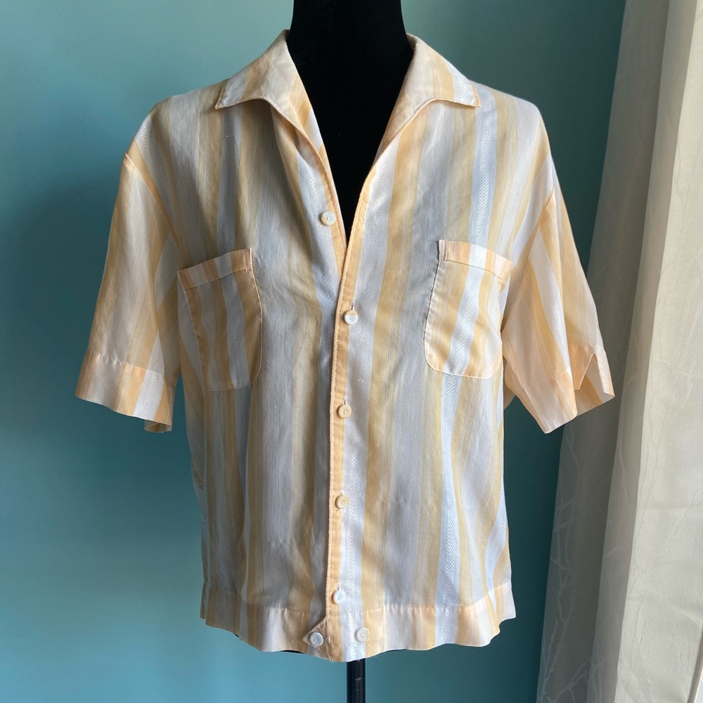 Women’s Striped Oversized Shirt | Sz L